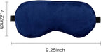 2 PCS Deep Blue Satin Sleep Masks, Adjustable Silk Eye Mask - Image 4