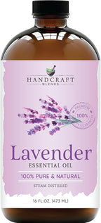 Handcraft Blends Lavender Essential Oil in Glass Bottle – Huge 16 Fl Oz – 100% by HandcraftBlends