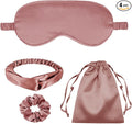 4Pcs Silk Sleep Masks Satin Eye Mask Silky Eyes Cover Blindfold Eyeshade by WJingYiJia