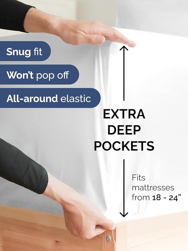 Extra Deep Twin Sheet Set - Image 3