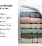 Cariloha Bath Towel | Stone |28"x54" | Turkish Cotton & Viscose Material Blend - Image 4