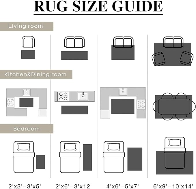 Brown 4x6 Entryway Rug Vintage Area Carpet Indoor Office Washable Door Mat - Image 9