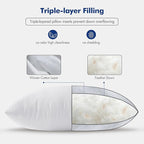 MIULEE Feather Pillow Insert 20x20, Decorative Down Throw Pillow Insert Fluffy - Image 6