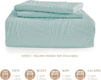 Exclusivo Mezcla Twin Quilt Bedding Set, Lightweight Aqua Blue Quilts Twin Size - Image 6