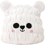 Microfiber Hair Towel Wrap for Kids, Snow Bear Dry Hair Cap Suck Water by LCBD