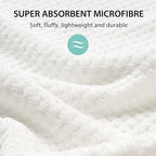 YFONG X-Large Hair Towel Wrap for Women, Super Absorbent Microfiber Hair Towel - Image 3