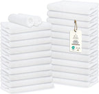 Premium 100% Cotton Hand Towels – Pack of 24, 16x27 Inch – Quick-Dry, Highly by ASTILTEXCottonTowels