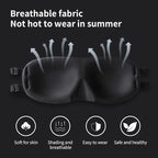 ALASKA BEAR Sleep Mask 2 Straps, Deep Concave Molded Foam Mask - Image 6