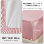 CozyLux Satin Sheets Full Size Sheets - Image 4