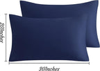 NTBAY Queen Pillow Cases Set, 2 Pack Brushed Microfiber 20x30 Inches, Stain - Image 3