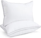 viewstar Bed Pillows Set of 2, Hotel Quality Cooling Down Alternative Gusseted by Viewstar