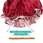Adjustable Silk Satin Bonnet Hair Care Caps - Image 3