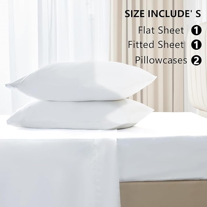 CozyLux Satin Sheets Cal King Sheet Set - Image 6