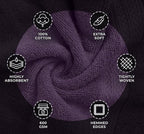 Avalon Towels Bath Plum Bath Towles of 4 pcs, 100% Cotton Towel Absorbent and - Image 6