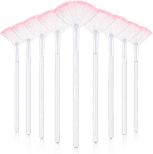 9 Pieces Facial Fan Mask Brushes, Soft Facial Applicator Brushes Tools by Maitys