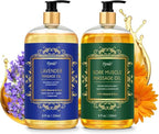 Pjordo 2 Pack Body Massage Oil for Massage Therapy, Sore Muscle Arnica Oil & by Pjordo