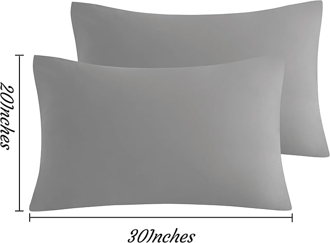 NTBAY Queen Pillow Cases Set of 2, 2 Pack Brushed Microfiber 20x30 Pillow Cases - Image 3