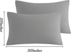 NTBAY Queen Pillow Cases Set of 2, 2 Pack Brushed Microfiber 20x30 Pillow Cases - Image 3