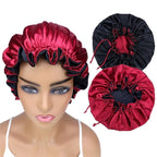 Adjustable Silk Satin Bonnet Hair Care Caps by Sugarmelon