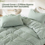 ROSE&RISY King Duvet Cover Set, 3 Pieces Soft Bedding Set, Breathable and - Image 2
