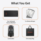 Portable Infrared Sauna Blanket, Detox & Relaxation at Home, Adjustable Timer - Image 7