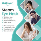 BeHoomi Steam Eye Mask, Self Heating Disposable SPA Warm Compress - Image 3
