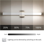 LED Bathroom Vanity Light Fixtures 31.5in Brushed Nickel, Dimmable24W 4000K - Image 3