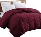 TEXARTIST Premium 2100 Series Queen Comforter All Season Breathable Burgundy - Image 7