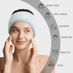 Huachi Skincare Headbands for Women Girls: Spa Headband for Washing Face Towel - Image 4