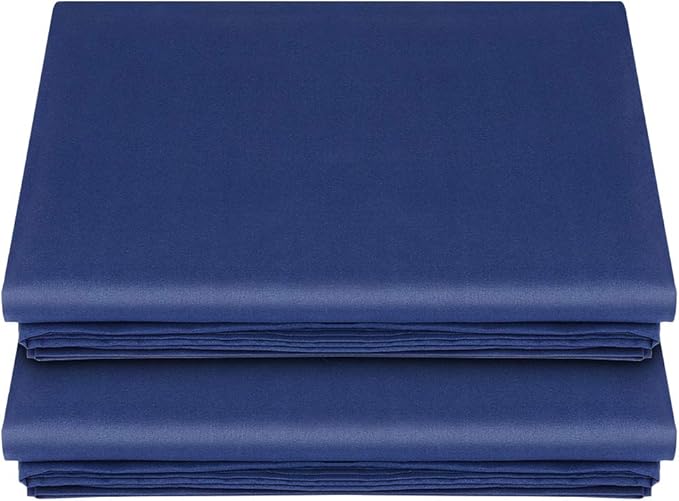 Lirex 2-Pack Full Size Flat Sheet Set, Ultra-Soft Brushed 1800 Microfiber by Lirex
