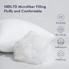 MIULEE Throw Pillow Insert Premium Pillow Stuffer Sham Square - Image 2
