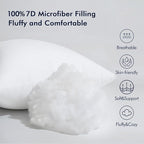 MIULEE 22x22 Inches Pillow Inserts Pack of 2, Decorative Throw Pillow Inserts - Image 4