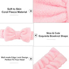 Casoty Black White Pink Skincare Headband - Image 7