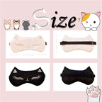 Cute Cat Sleep Mask for Kids, 2 Pack Silk Sleeping Eye Cover Adjustable Mask - Image 2