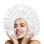 Super Jumbo Shower Cap 2 PCS Waterproof Shower Caps - Image 2