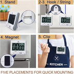 2-Pack Large Display Kitchen Timer - Image 3