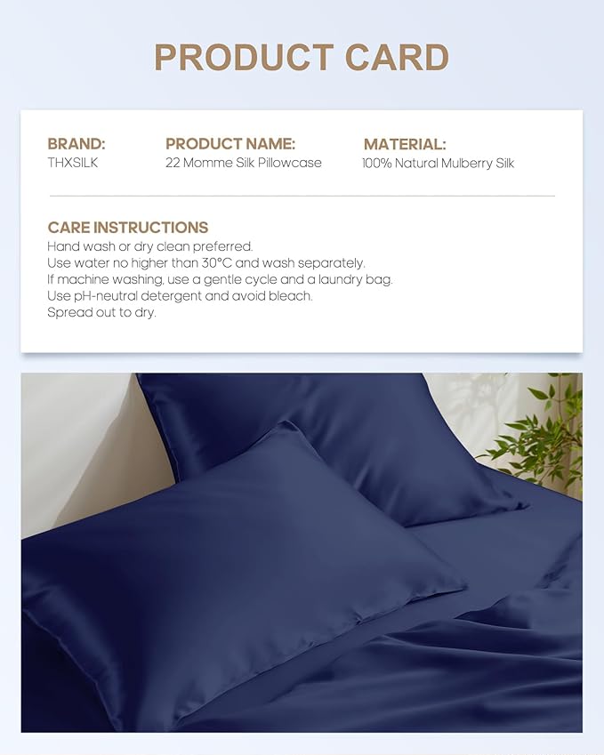 THXSILK 100% Mulberry Silk Pillowcase - Image 8