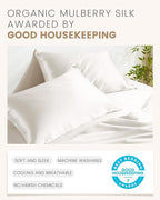 THXSILK Set of 2 100% Pure Mulberry Silk Pillowcase - Image 5