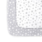 Pack and Play Sheets, 2 Pack Mini Crib Sheets, Stretchy Playard Fitted Sheet by Moonsea