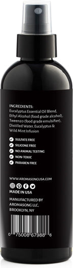 Aromasong Eucalyptus & Wild Mint Linen and Room Spray, Natural Aromatic Mist - Image 7