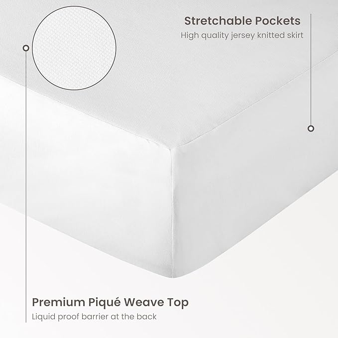 Bioweaves Organic Waterproof Mattress Protector – GOTS Certified Organic Cotton - Image 3