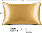 Pure Bedding Satin Pillowcase 2 Pack - Image 6