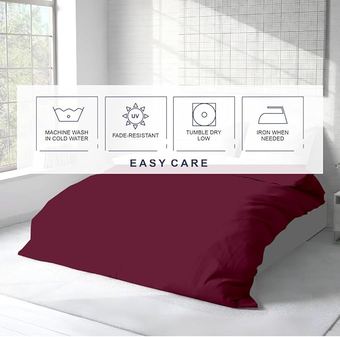 Kotton Culture 1 Pc Duvet Cover Queen Size/Full Size-100% Egyptian Cotton 600 - Image 6