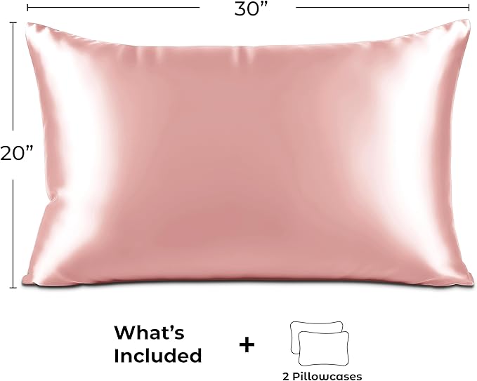 Pure Bedding Satin Pillowcase 2 Pack - Image 6