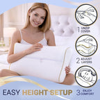 Cervical Memory Foam Pillow- 4-Layer Adjustable King Size Contour Design - Image 5