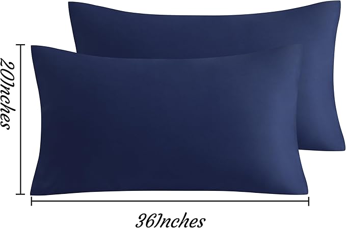 NTBAY King Pillow Cases Set of 2, 2 Pack Brushed Microfiber 20x36 Pillow Cases - Image 6