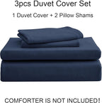 PURE ERA Jersey Knit Duvet Cover Set 100% T-Shirt Cotton Super Soft Comfy 3pc - Image 5