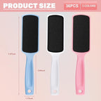 36 Pieces Flat Shaped Foot File Foot Callus Remover - Image 2