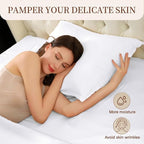 Mulberry Silk Pillow Cases Set of 2, Both Sides Real Silk Pillowcase - Image 2