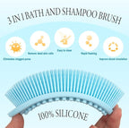 PQRUU 3 Pack Silicone Body Scrubber, Exfoliating Soft Loofah, Scrubber Fit - Image 2